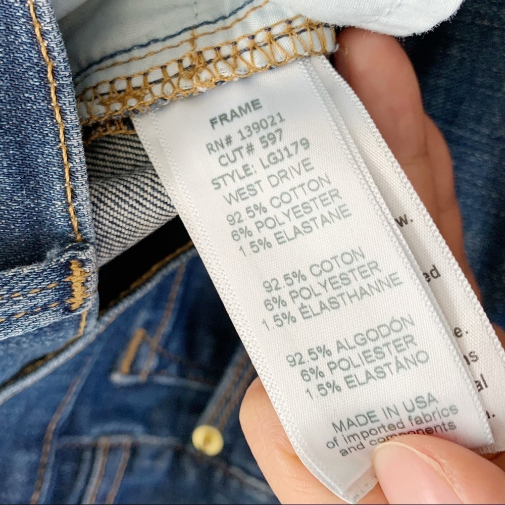 Frame Le Garçon Boyfriend Jean in West Drive - Picture 7 of 8